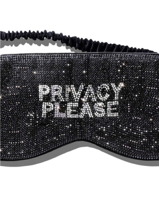 slip Accessories - slip Black Rhinestone 'Privacy Please' Sleep Mask